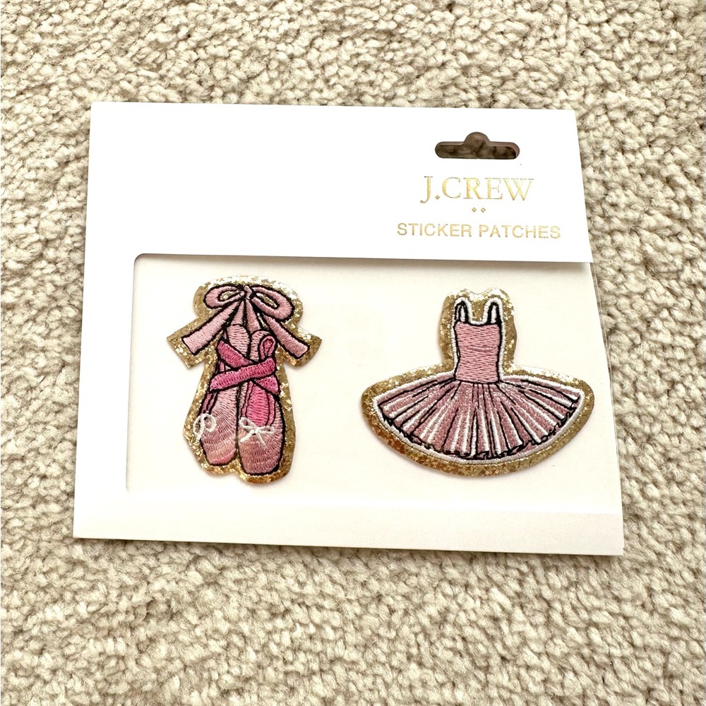 J. Crew Pink Ballet Dress and Shoes Sticker Patches
